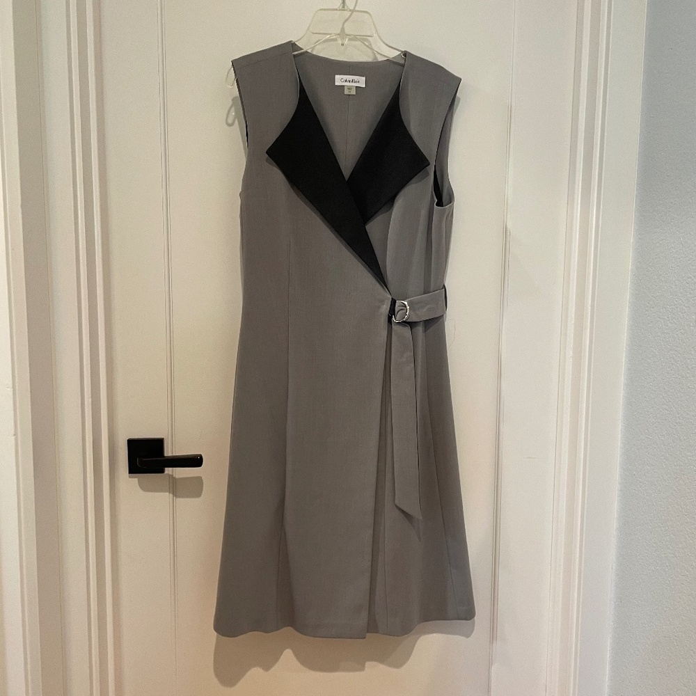 Calvin Klein faux wrap dress